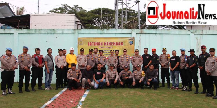 Personil Polres Pelabuhan Belawan Gelar Latihan Dan Uji Kualifikasi Menembak