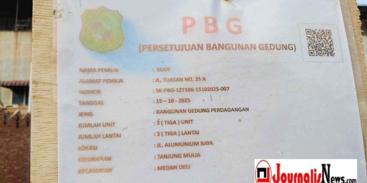 Masyarakat Minta Walikota Medan Segera Bongkar 8 Unit Bangunan Ruko Tanpa PBG di Jalan Aluminium Raya Medan Deli